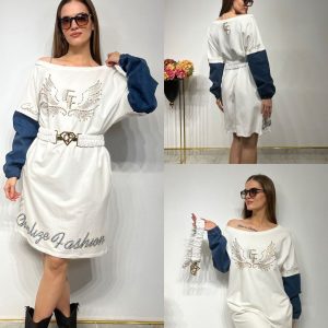 Vestido jeans over size Charlize fashion