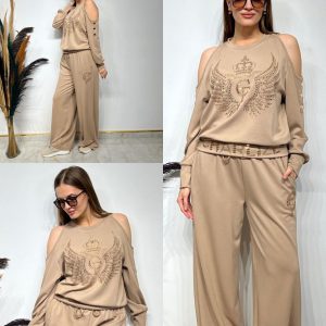 Conjunto Charlize Fashion Turquía Beis