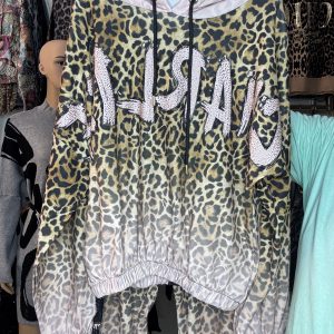 Chándal Charlize leopardo rosa