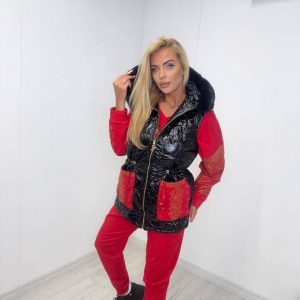 Conjunto paparazzi 3 piezas rojo