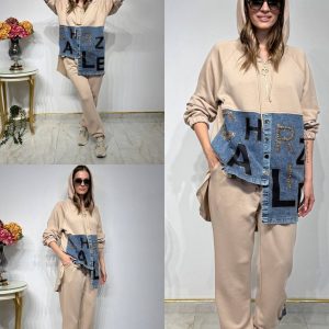 Conjunto Charlize Turquía asimétrico beis