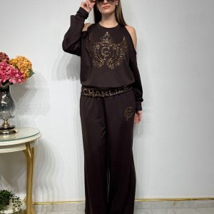conjunto charlize marron choco