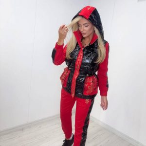 conjunto 3 piezas rojo paparazzi turquia
