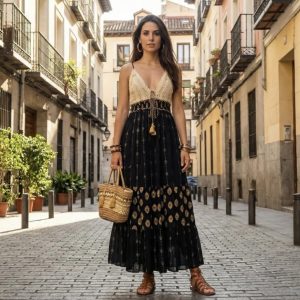 Vestido pecho crochet / 2 colores (copia)