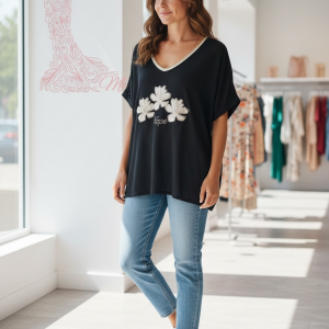 camiseta flores / 2 colores