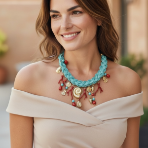 Gargantilla corales rojos