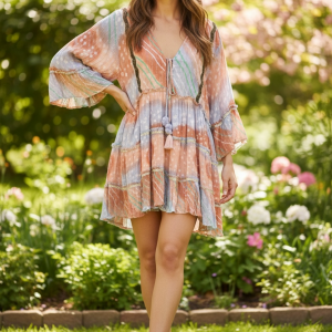 Vestido colorines corto