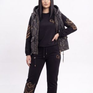 Conjunto Charlie Fashion negro/ tres piezas
